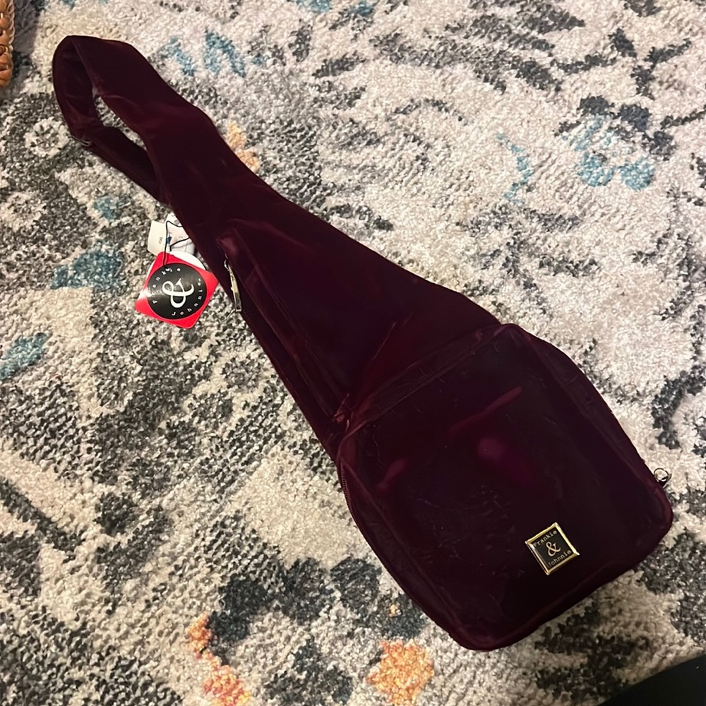 New Frankie and Jonny crossbody velvet bag